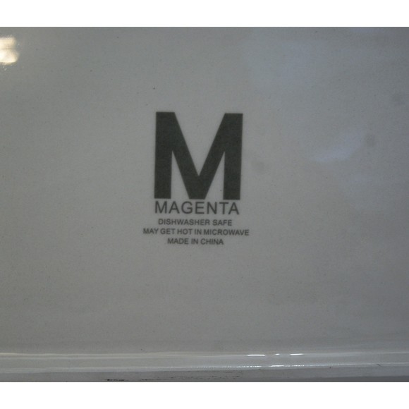 Magenta Maritime Pottery Platter Dish Nautical Pier Beach Theme Kitchen - Picture 7 of 8